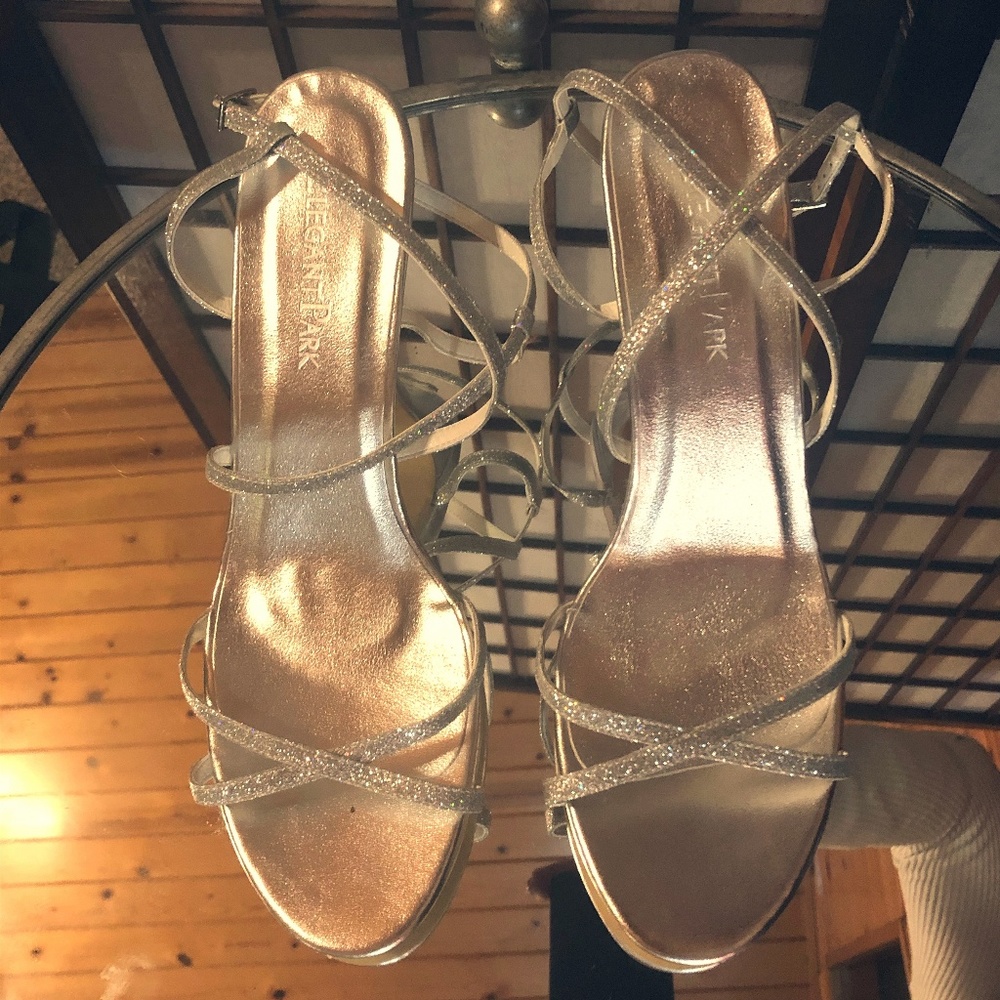 ElegantPark Women's Glitter Strappy Sandals